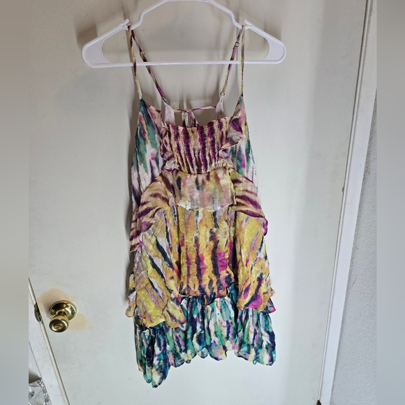 Anthropologie Multicolor Tie-Dye Mini Dress - Picture 3 of 8